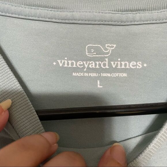 Vineyard Vines gray/blue long sleeve shirt - Picture 4 of 6